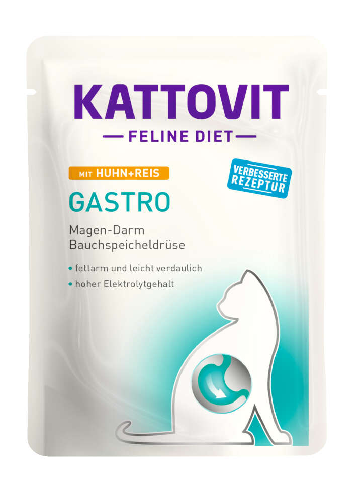 KATTOVIT Katzen-Nassfutter Gastro Huhn+Reis